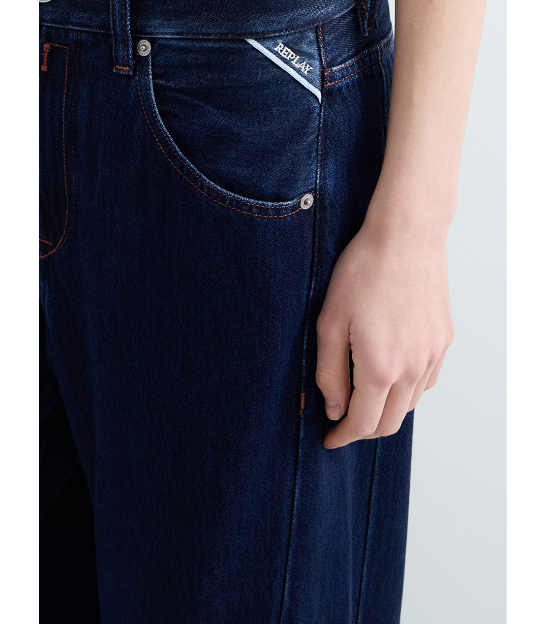 バギーフィットNARJA インディゴデニム 詳細画像 ダークブルー 5